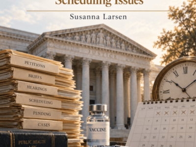 Diagnosing and Treating the Vaccine Court: Discussing the Worsening Scheduling&nbsp;Issues